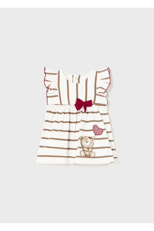 Vestido Rayas Crudo
