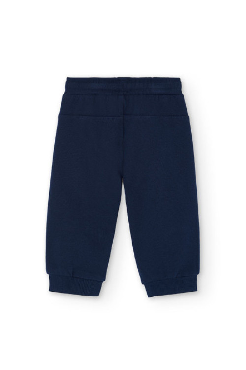 Pantalón Chandal Felpa Marino