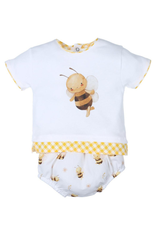 Conjunto 2p Abejas Amarillo