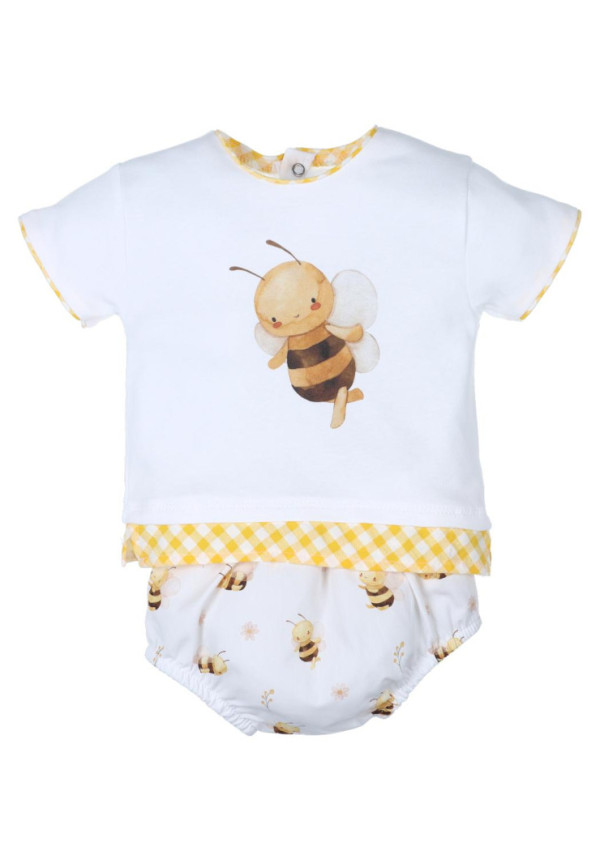 Conjunto 2p Abejas Amarillo