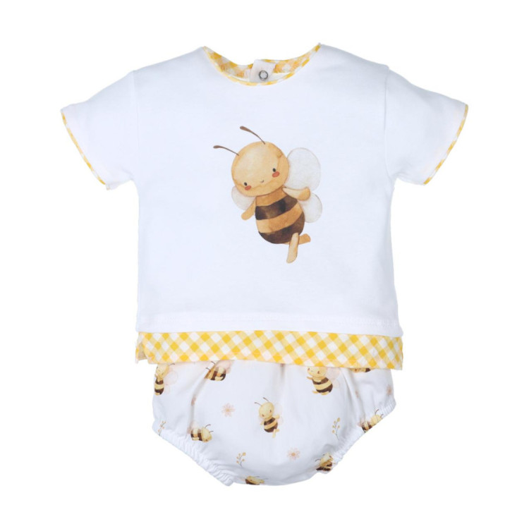 Conjunto 2p Abejas Amarillo
