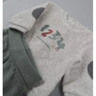 Conjunto Polaina 2p Gris