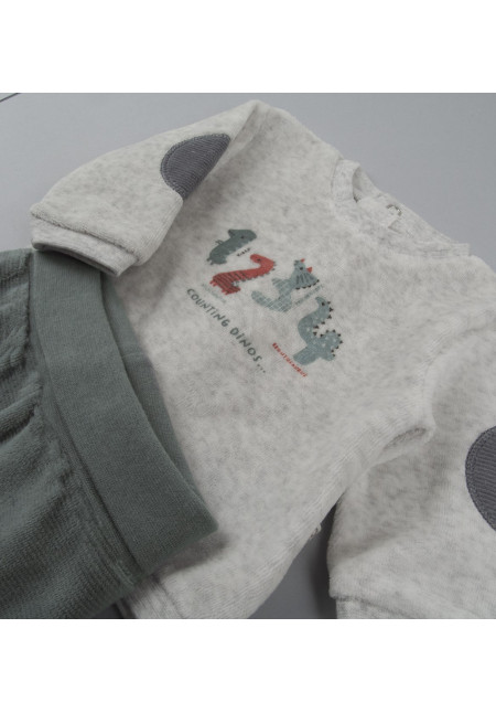 Conjunto Polaina 2p Gris