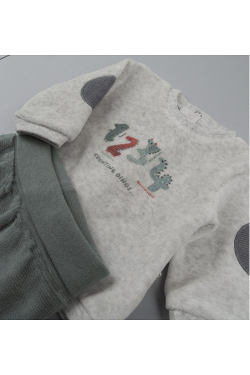 Conjunto Polaina 2p Gris