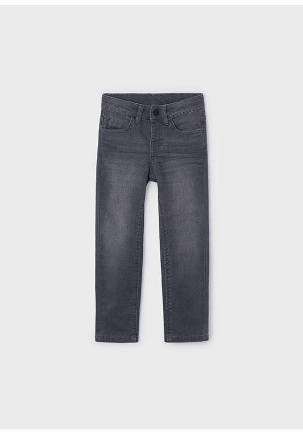 Pantalón Vaquero Slim Fit Gris Oscuro