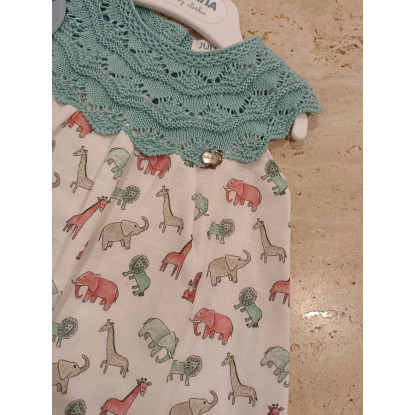 Vestido Combinado Animales