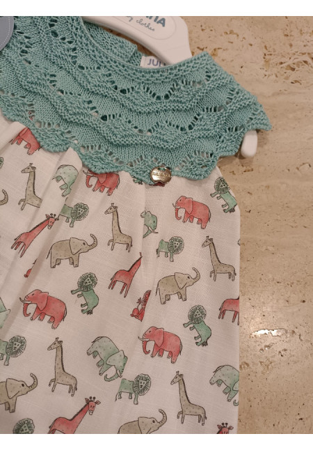 Vestido Combinado Animales