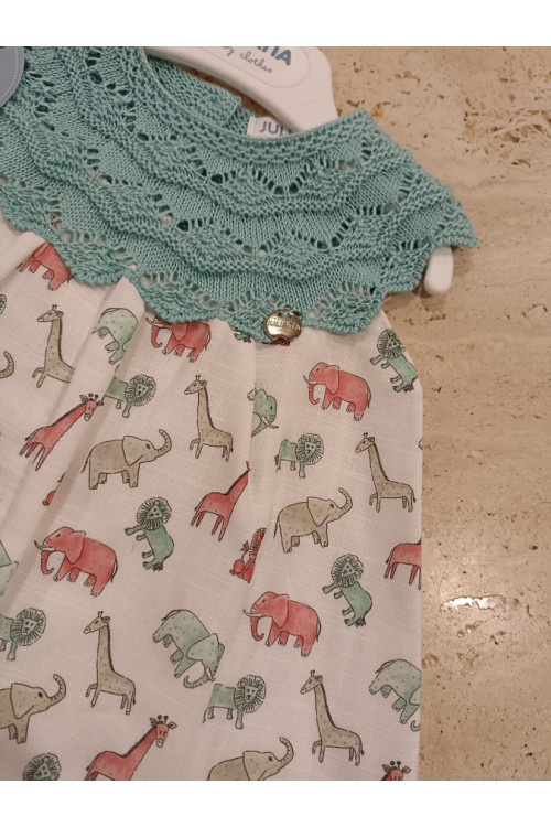 Vestido Combinado Animales