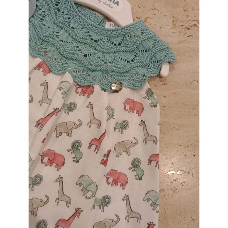 Vestido Combinado Animales