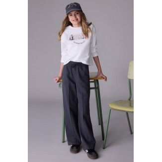 Pantalón Wide Leg Plomo