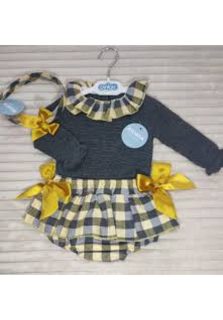 Conjunto 2p Falda Cuadros