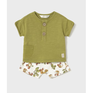 Conjunto 2p Oliva Abejas