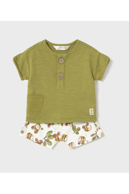 Conjunto 2p Oliva Abejas