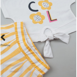 Conjunto 2p + Cinta Pelo Amarillo