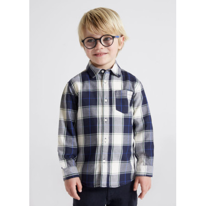Camisa Cuadros Marino