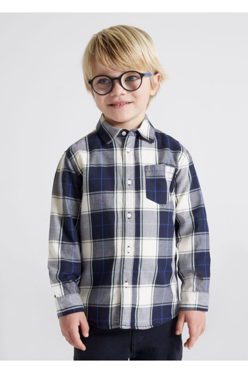 Camisa Cuadros Marino