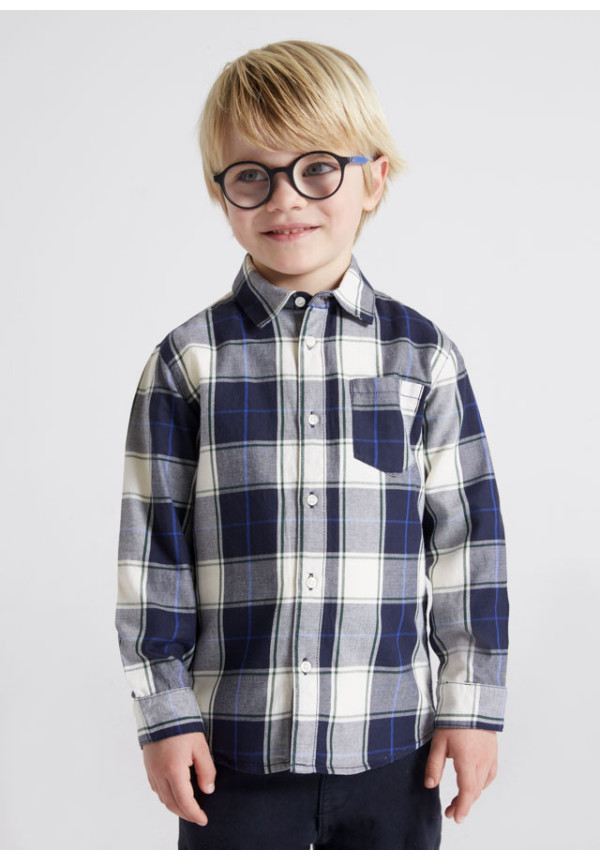Camisa Cuadros Marino
