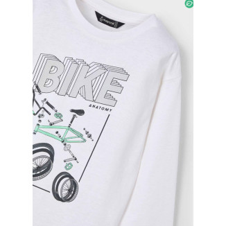 Camiseta M/L Blanco Bike
