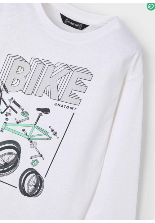 Camiseta M/L Blanco Bike