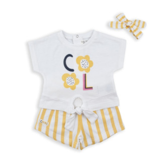 Conjunto 2p + Cinta Pelo Amarillo