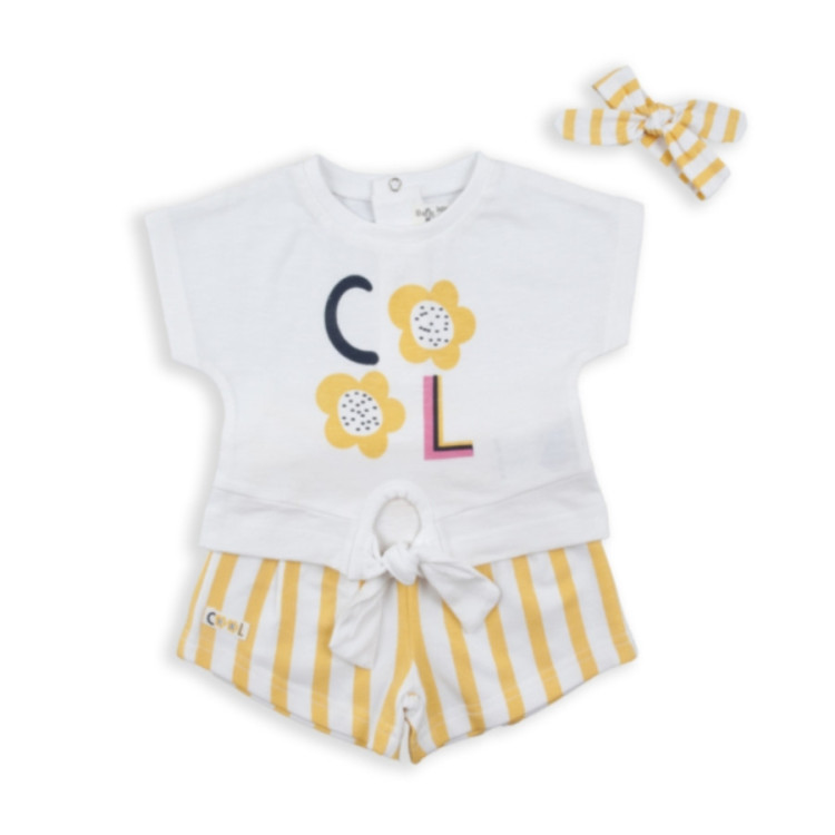 Conjunto 2p + Cinta Pelo Amarillo