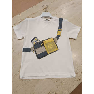 Camiseta M/C Riñonera Blanco