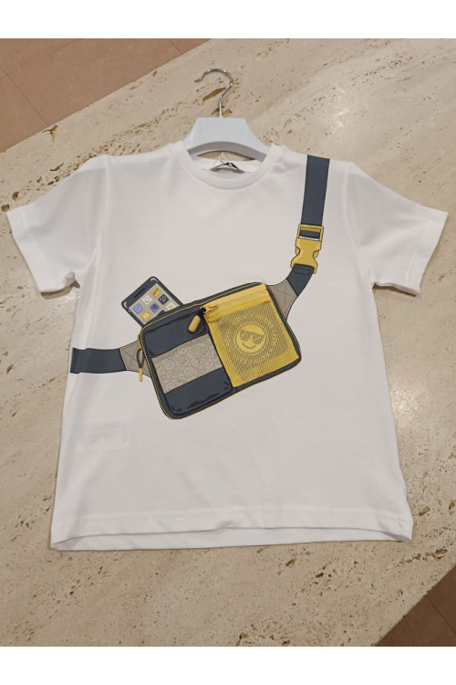 Camiseta M/C Riñonera Blanco
