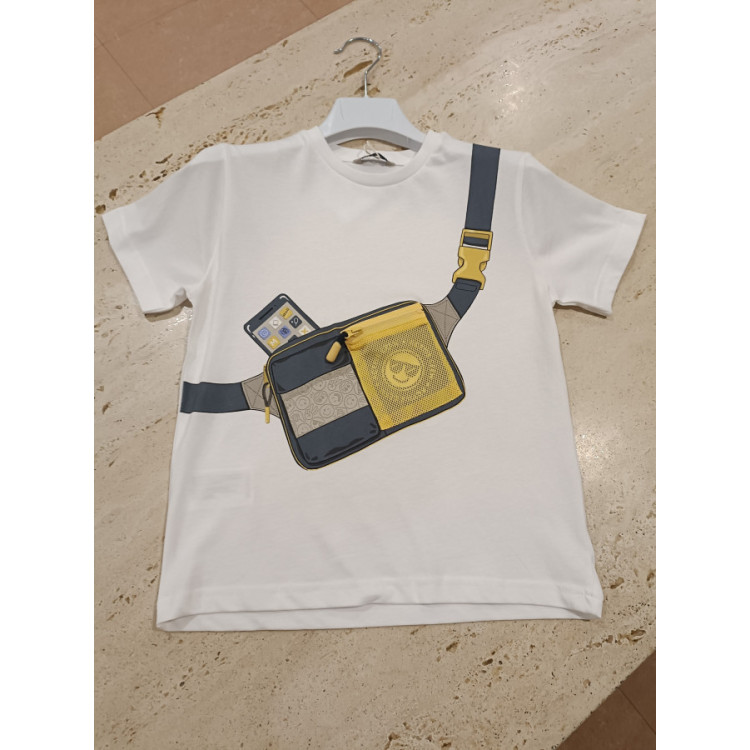 Camiseta M/C Riñonera Blanco