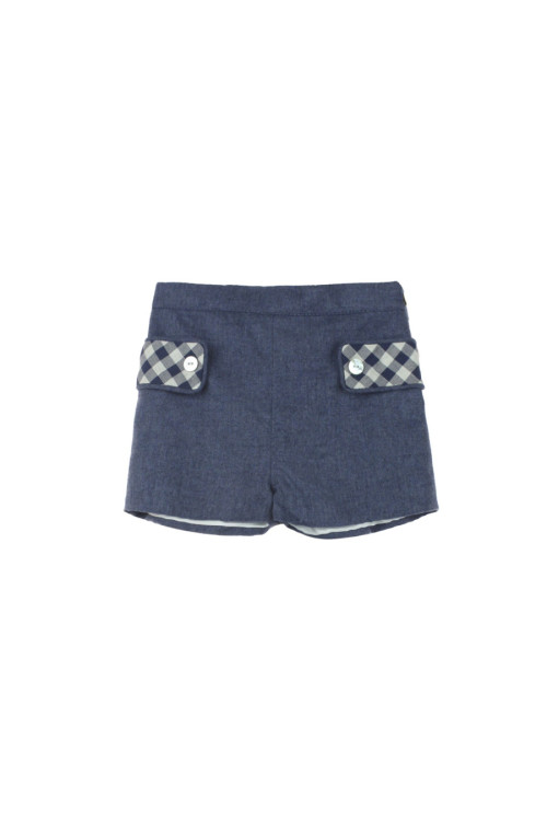 Conjunto 2p Cuadros Azul