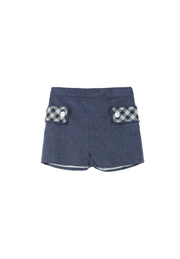 Conjunto 2p Cuadros Azul
