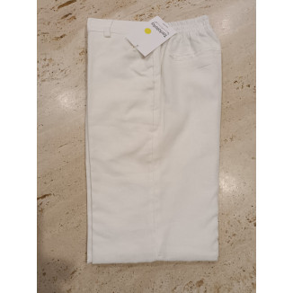 Pantalón Corto Vestir Lino Blanco