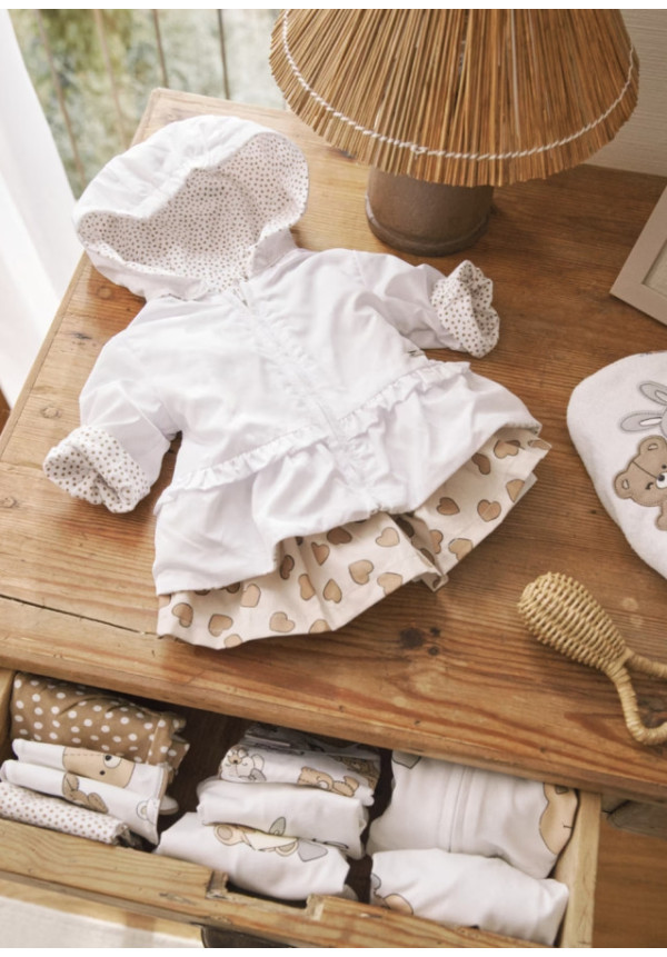 Cortavientos Reversible Blanco