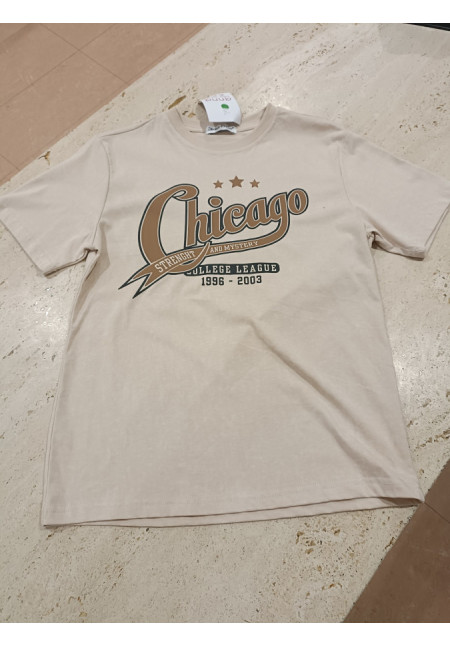 Camiseta M/C Chicago Beige