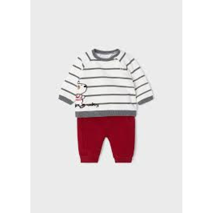 Chandal 2p Rojo/Gris