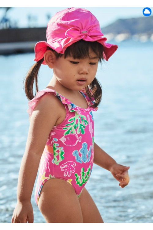 Bañador Estampado Fucsia