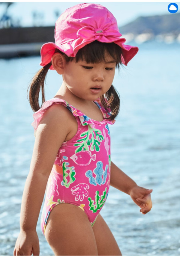 Bañador Estampado Fucsia