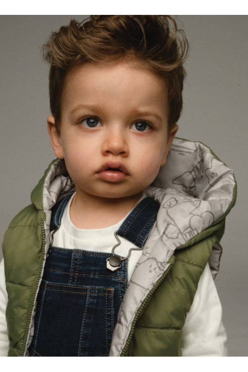 Chaleco Acolchado Reversible Bosque