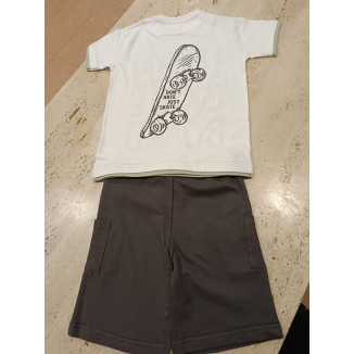 Conjunto 2p Skate Blanco