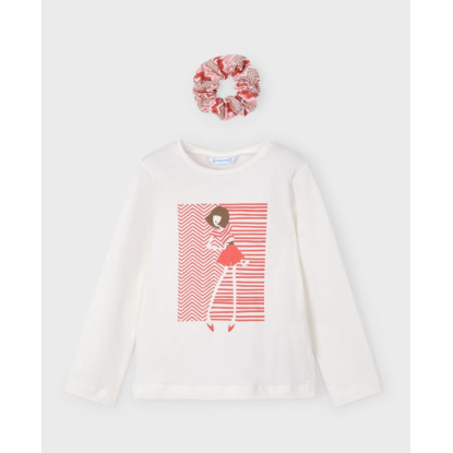 Camiseta M/L + Coletero Hueso