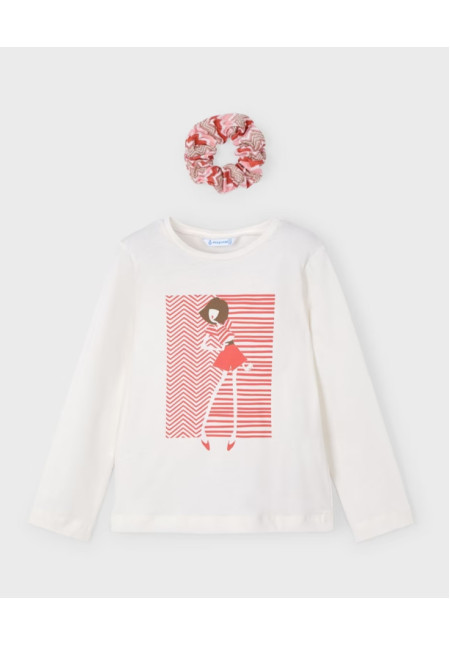 Camiseta M/L + Coletero Hueso