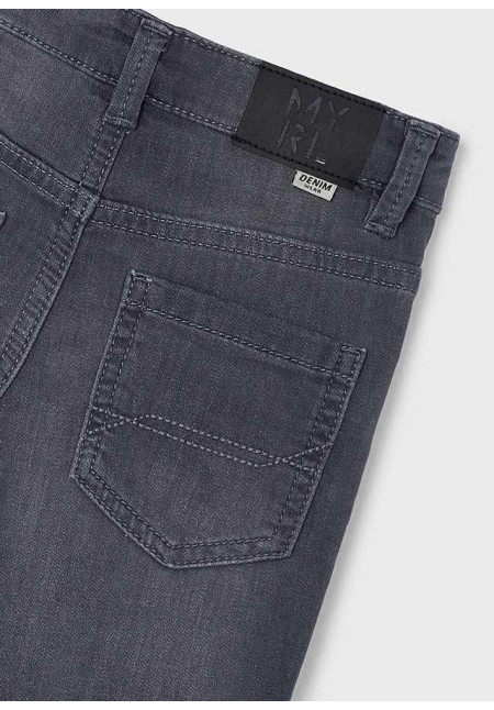 Pantalón Vaquero Slim Fit Gris Oscuro