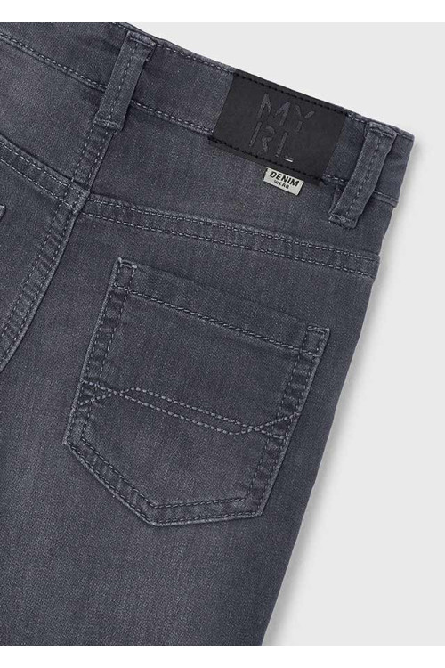 Pantalón Vaquero Slim Fit Gris Oscuro
