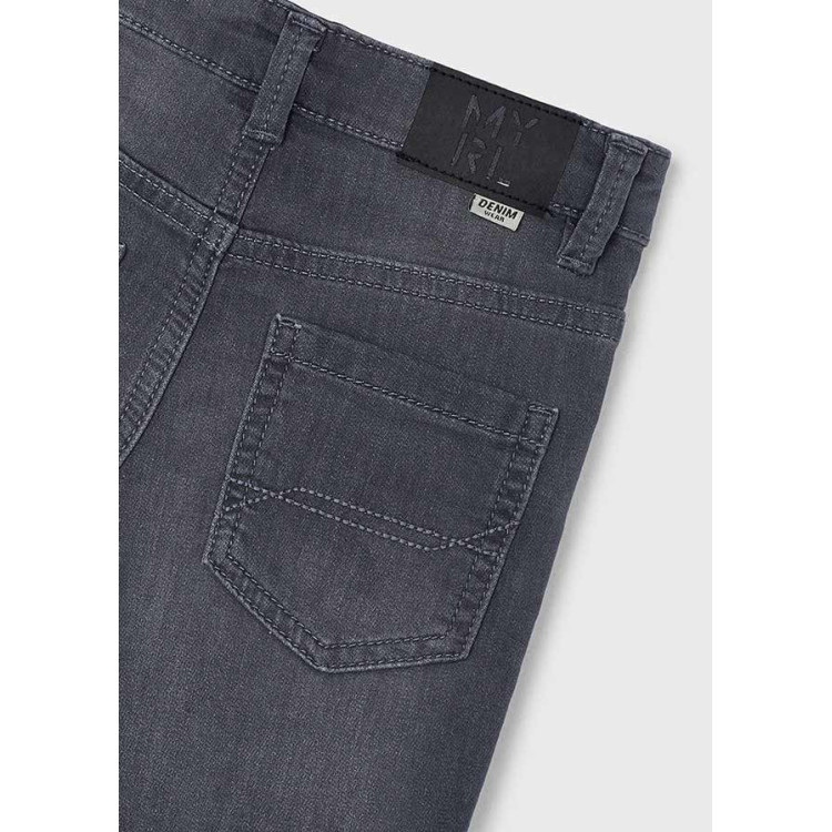 Pantalón Vaquero Slim Fit Gris Oscuro