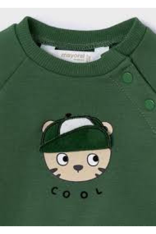 Sudadera Gorra Verde