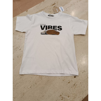 Camiseta Good Vibes Blanco