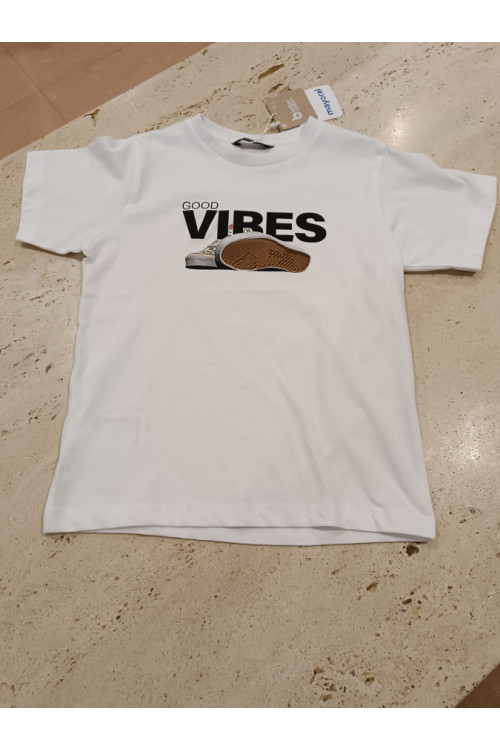Camiseta Good Vibes Blanco