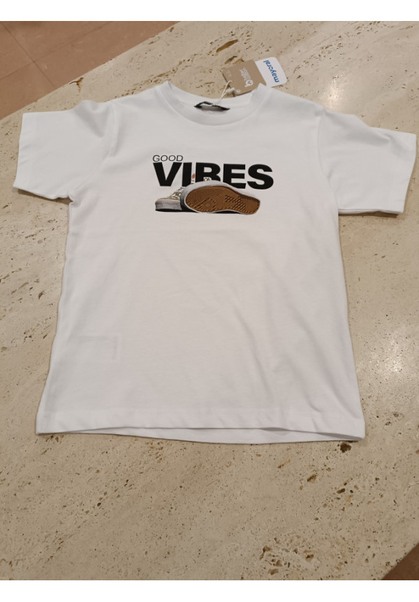 Camiseta Good Vibes Blanco