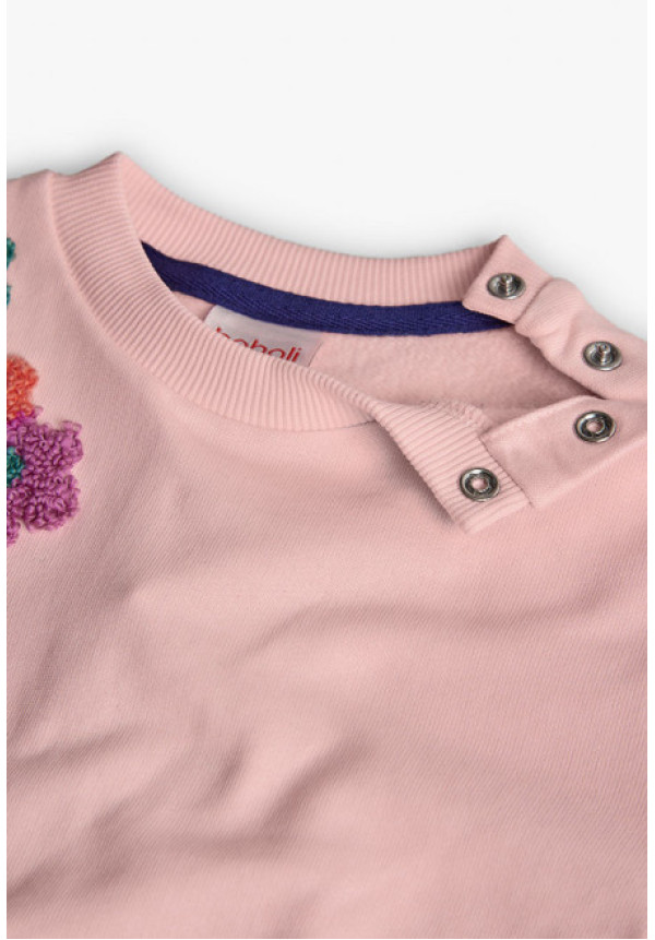 Sudadera Volantes Rosa