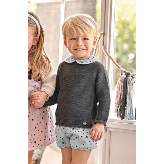 Conjunto 2p Estrellas Gris