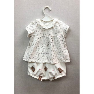 Conjunto 2p Crudo Ositos